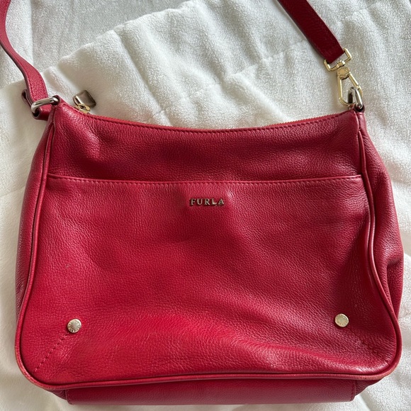 Furla Red Crossbody Purse - Picture 1 of 7